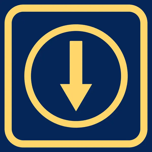 Se zaoblenými Arrow vektorové ikony v rámečku — Stockový vektor