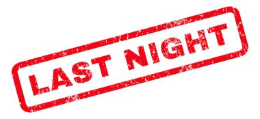 Dün gece lastik damgası