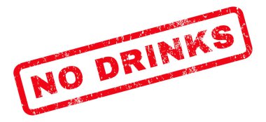 İçecekler lastik damga yok