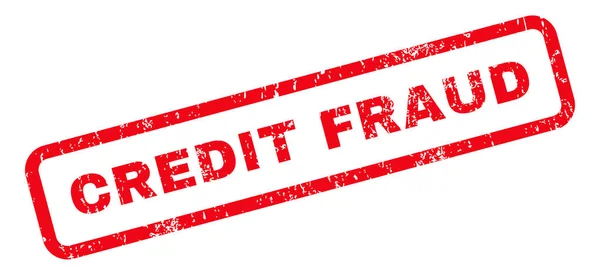 Credit fraude Rubberstempel — Stockvector