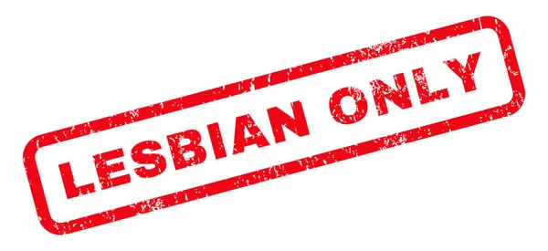 Lesbian Only Rubber Stamp — Stock Vector
