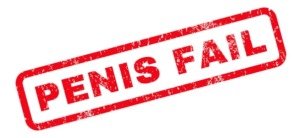 Penis Fail Rubber Stamp — Stok Vektör