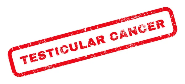 Testicular kanker Rubberstempel — Stockvector