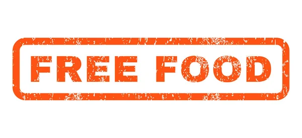 Free Food sello de goma — Vector de stock