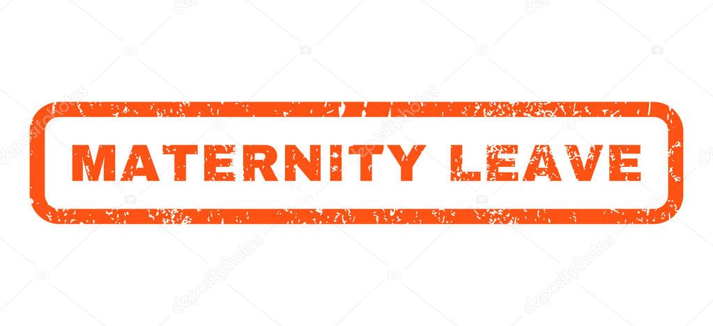Maternity Leave Rubber Stamp — Stock Vector ©