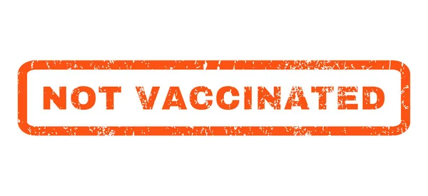 Niet gevaccineerde Rubberstempel — Stockvector