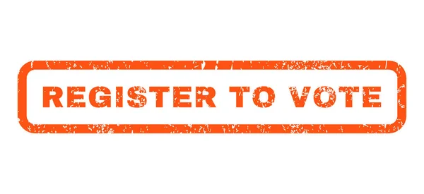 Registrati per votare timbro di gomma — Vettoriale Stock