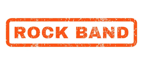 Rock Band gumibélyegző — Stock Vector