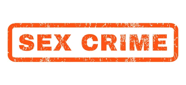 Sexe crime caoutchouc timbre — Image vectorielle