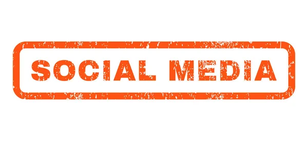 Sociální média razítko — Stockový vektor
