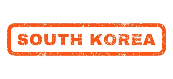 Timbre en caoutchouc Corée du Sud — Image vectorielle