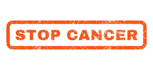 Stop Cancer Carimbo de borracha — Vetor de Stock