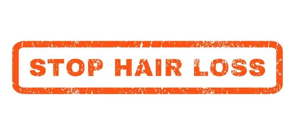 Stoppa hår förlust gummistämpel — Stock vektor