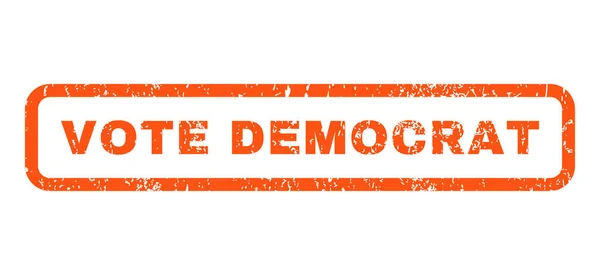 VOTE DEMOCRAT Sello de goma — Archivo Imágenes Vectoriales