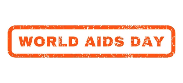 Sello de goma del Día Mundial del SIDA — Vector de stock
