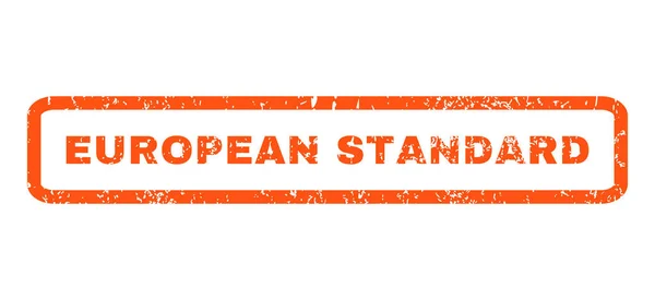 Carimbo de borracha padrão europeu — Vetor de Stock