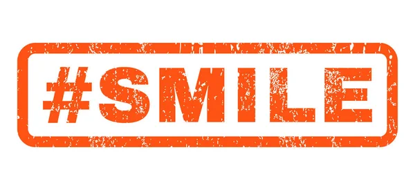 Хэштег Smile Rubber Stamp — стоковый вектор