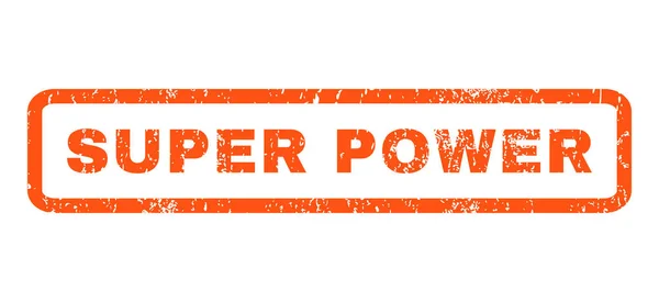 Super Power gumibélyegző — Stock Vector