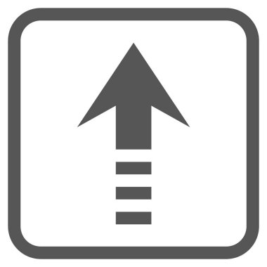 Vektör simgesi bir çerçeve içinde gönder