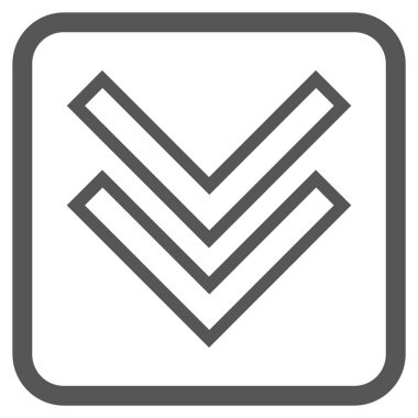 Vektör simgesi bir çerçeve içinde aşağı kaydır