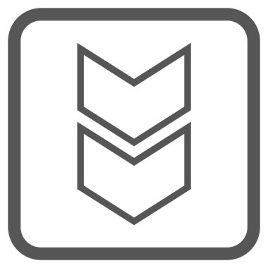 Vektör simgesi bir çerçeve içinde aşağı kaydır