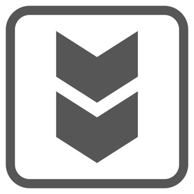 Vektör simgesi bir çerçeve içinde aşağı kaydır