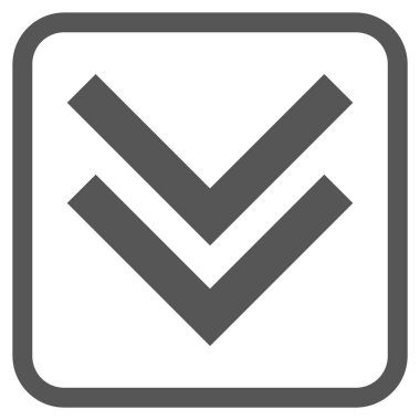 Vektör simgesi bir çerçeve içinde aşağı kaydır