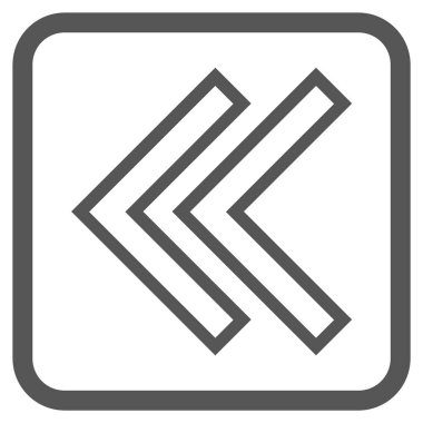 Shift Sol vektör simgesi bir çerçeve içinde