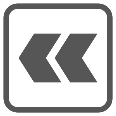 Shift Sol vektör simgesi bir çerçeve içinde