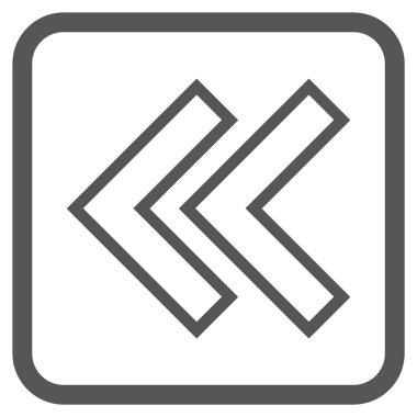 Shift Sol vektör simgesi bir çerçeve içinde