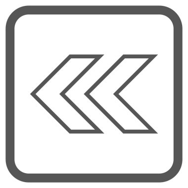 Shift Sol vektör simgesi bir çerçeve içinde