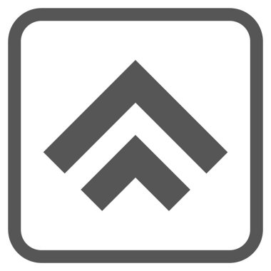 Vektör simgesi bir çerçeve içinde yukarı kayması