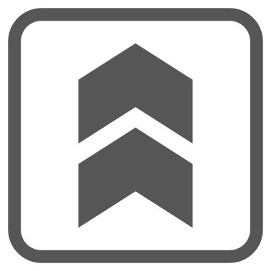 Vektör simgesi bir çerçeve içinde yukarı kayması