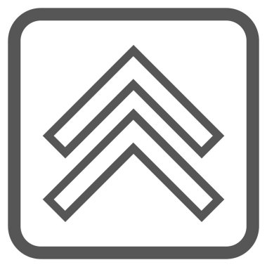 Vektör simgesi bir çerçeve içinde yukarı kayması