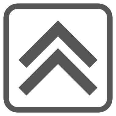 Vektör simgesi bir çerçeve içinde yukarı kayması