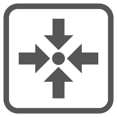 Oklar vektör simgesi bir çerçeve içinde küçültmek