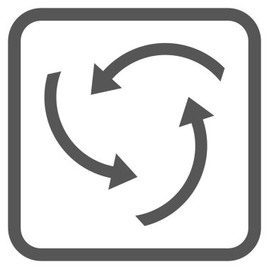 Oklar vektör simgesi bir çerçevede girdap