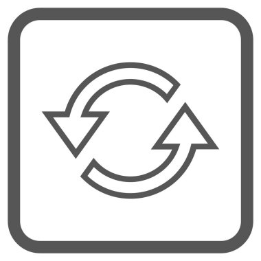 Eşitleme oklar bir çerçeve içinde simge vektör