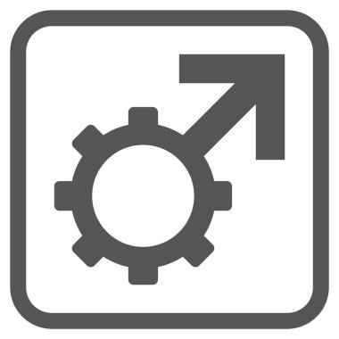 Teknolojik Potence vektör simgesi bir çerçeve içinde