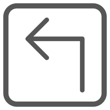 Sol vektör simge bir çerçevede açmak