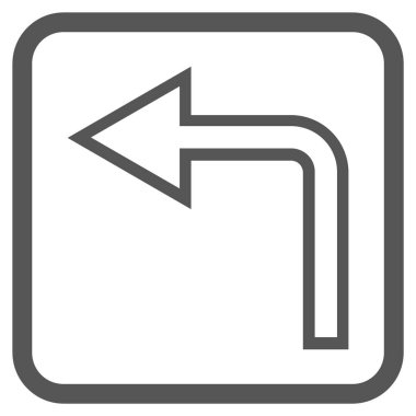 Sol vektör simge bir çerçevede açmak