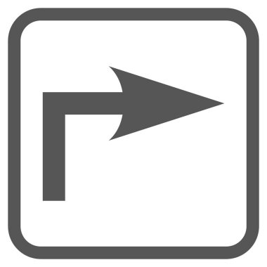 Doğru vektör simge bir çerçevede açmak