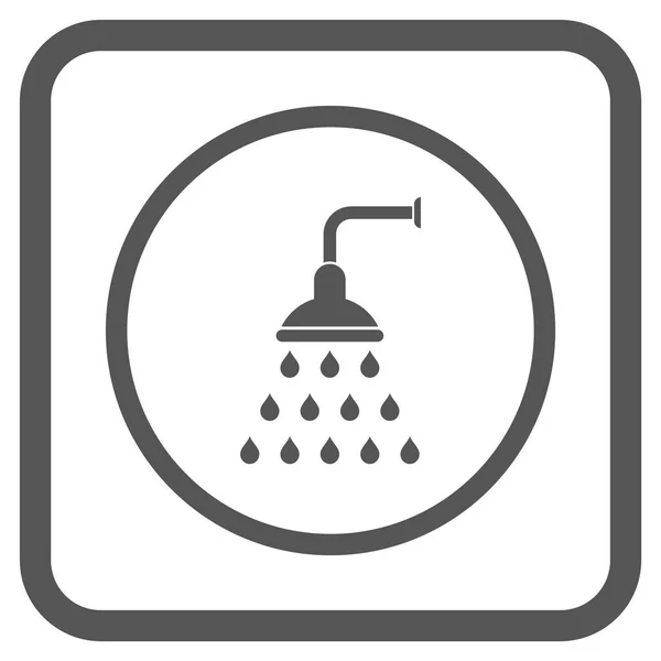 Shower Vector Icon In a Frame — Stockvector