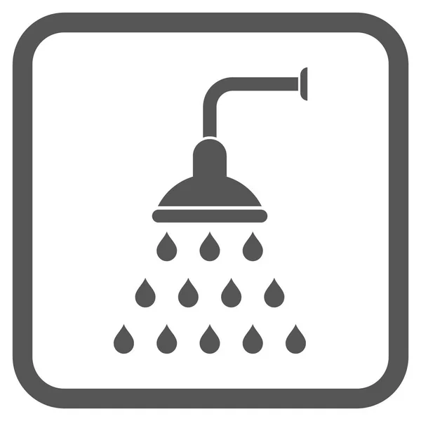 Shower Vector Icon In a Frame — Stockvector