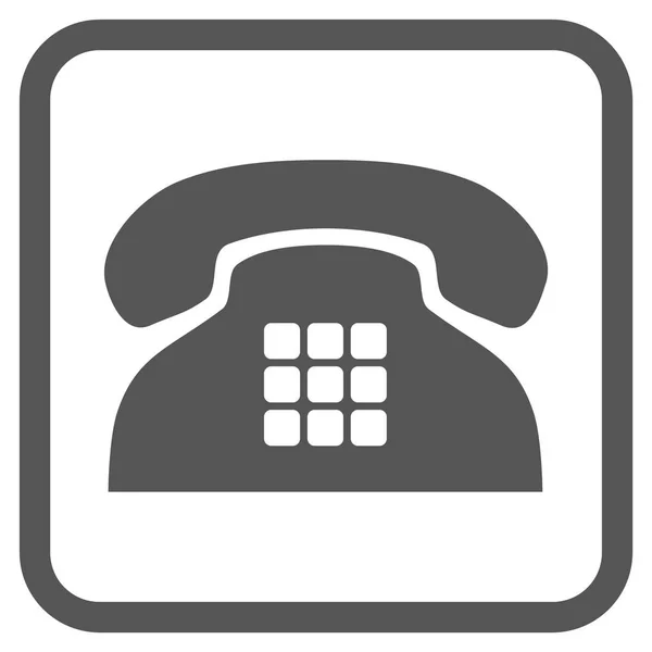Τόνος εικονίδιο τηλεφώνου διάνυσμα σε ένα πλαίσιο — Διανυσματικό Αρχείο