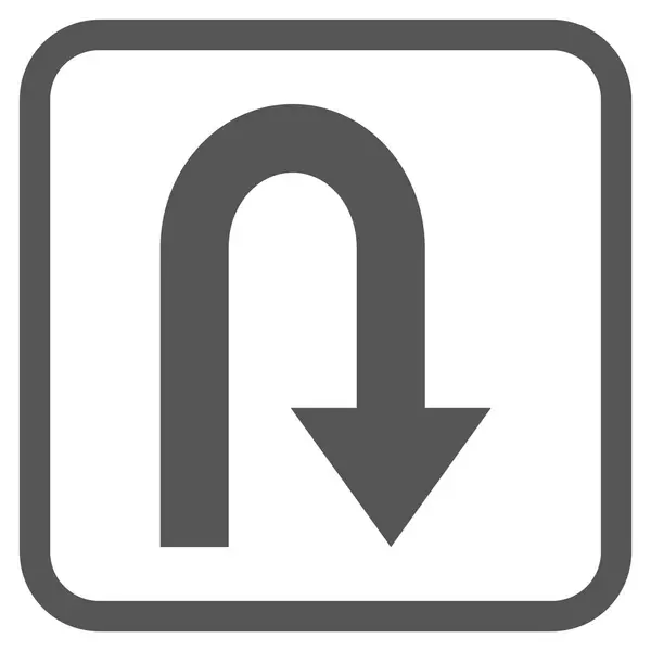 Kapcsolja vissza Vector Icon keretben — Stock Vector