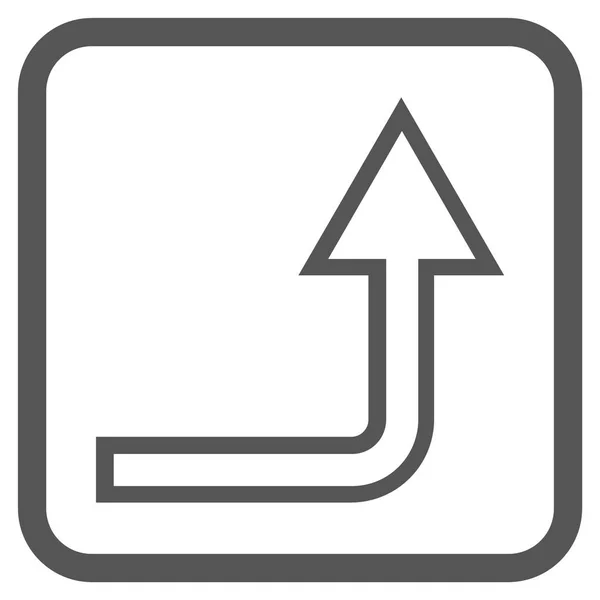 Slå upp vektor ikonen i en ram — Stock vektor