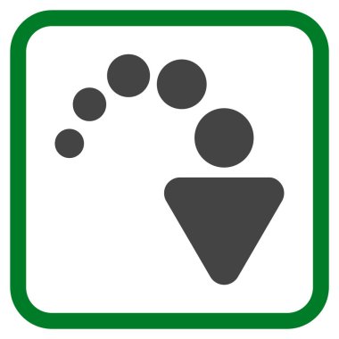 Vektör simgesi bir çerçeve içinde Yinele