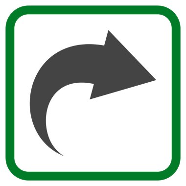 Vektör simgesi bir çerçeve içinde Yinele