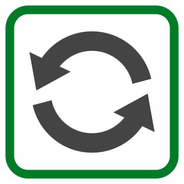 Vektör simgesi bir çerçeve içinde yenileme